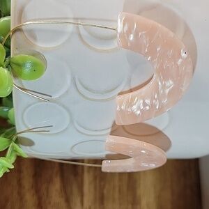 MARBLE DEZI LUCITE DROP EARRINGS